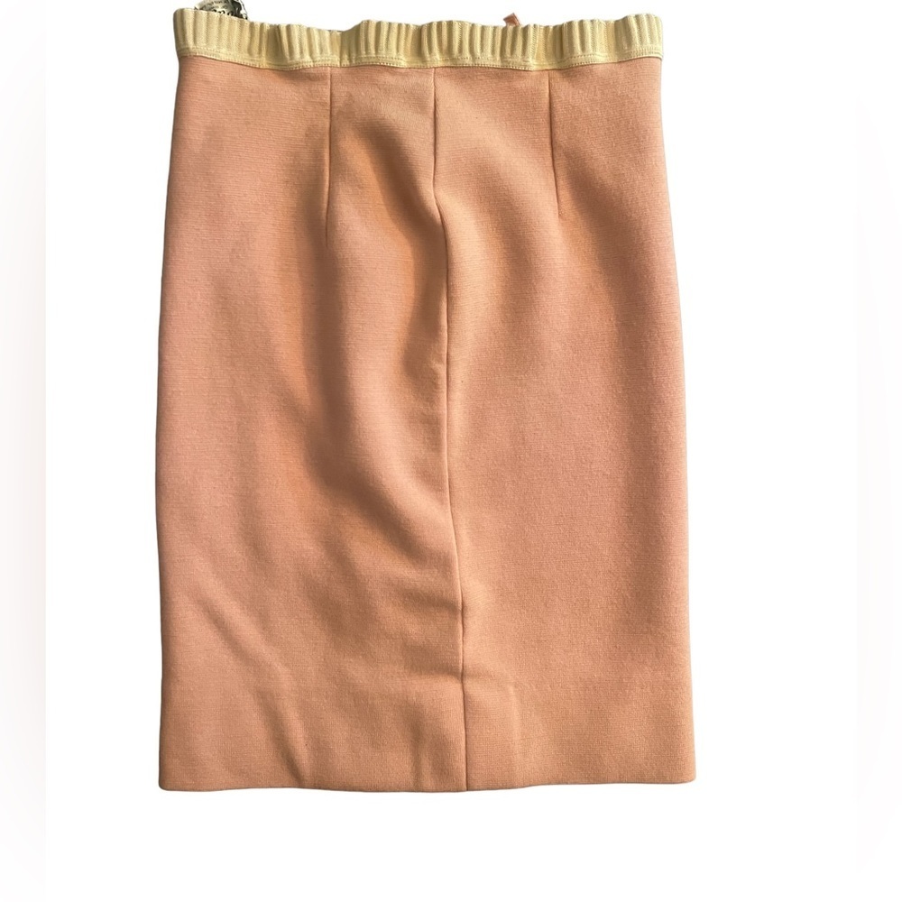 Vintage Lanna Of Sweden Barbie Pink Lady 100% Wool Pencil Skirt Switzerland 36